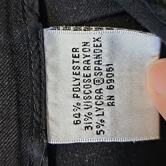 Talbots, stretch trousers with side zippers.  STRETCH. Nice fabric size 10 - Picture 9 of 11